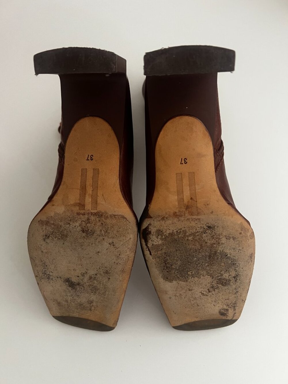 Miista Dionne Brown Leather Lace-Up Boots Size 37 - Picture 10 of 10